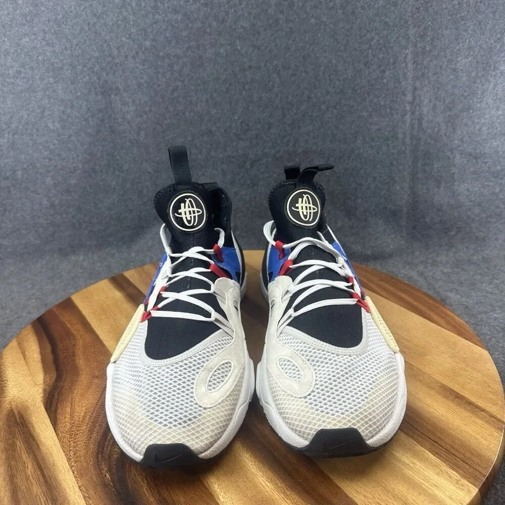 Nike Huarache EDGE TXT White Black Grey Royal Training AO1697-001 Size 11 - Picture 3 of 7